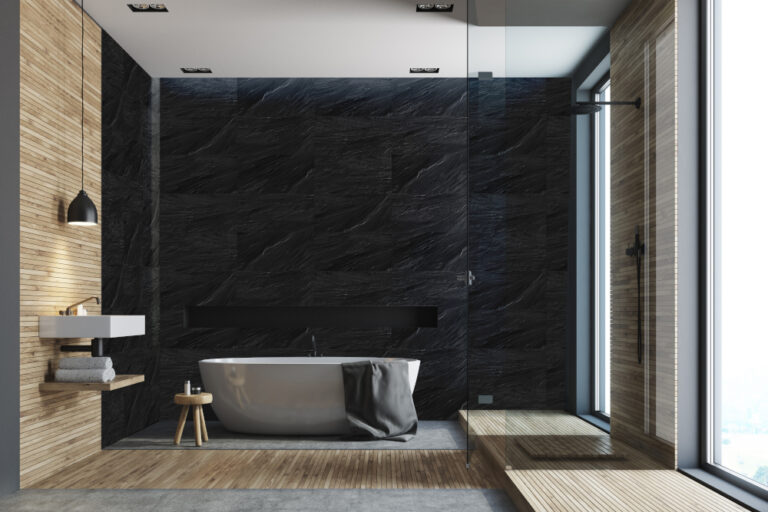 Piso Gres Pizarra 36 Negro 30 x 60. Castel - Imagen 2